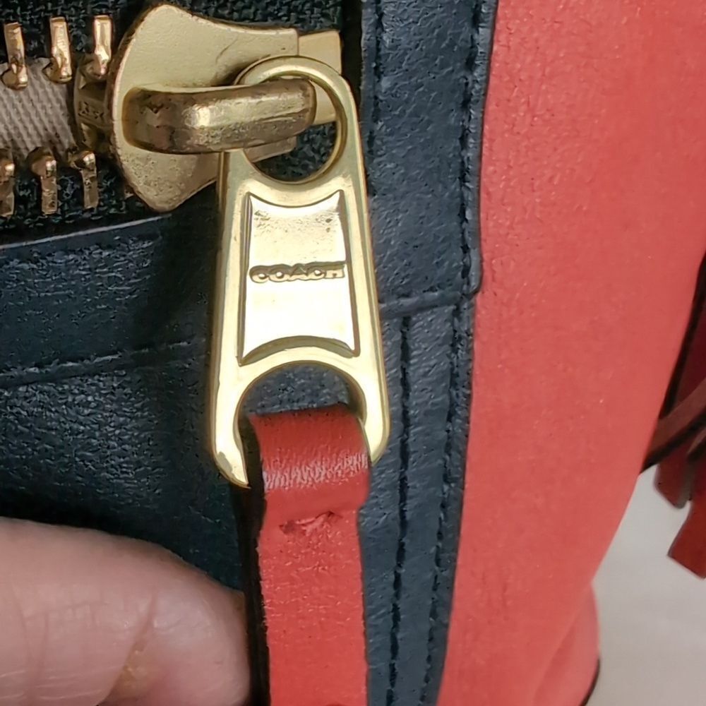 COACH Limited Edition Legacy Collection With Red❤️ Leather Tassel Detailing - Picture 13 of 15